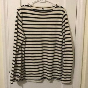 Muji Striped Long Sleeve Tee